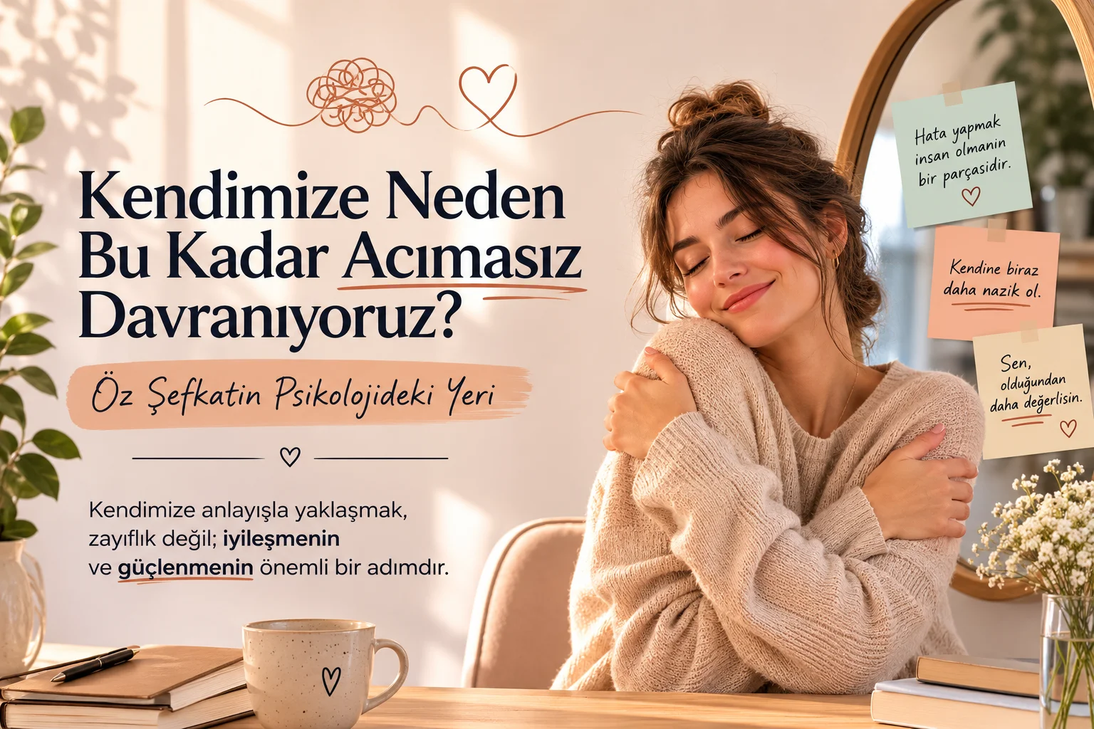 Kendimize Neden Bu Kadar Acımasız Davranıyoruz? Öz Şefkatin Psikolojideki Yeri